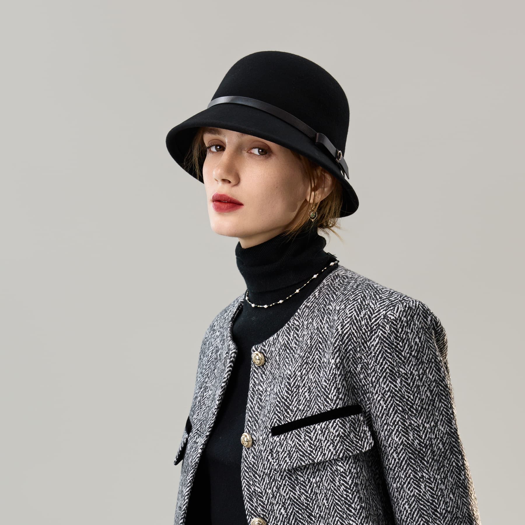 ELLE Овечья шерсть Цилиндры Женские - изображение 5