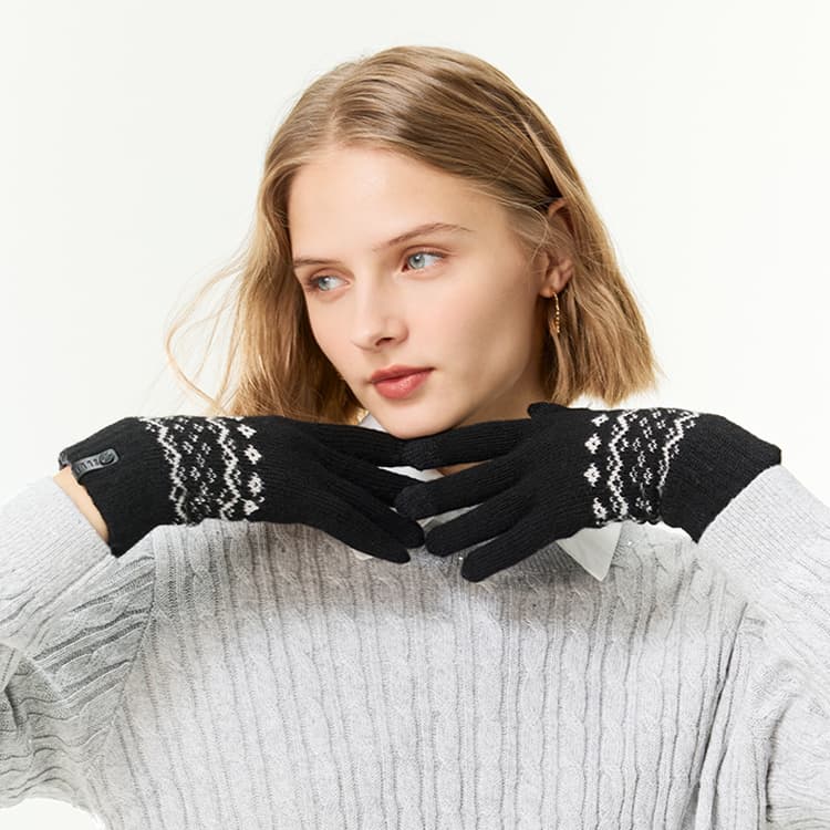 Elle Вязаные перчатки для женщин - изображение 5