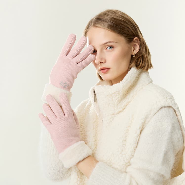ELLE Полиэстеровый трикотаж Перчатки Женские - изображение 6