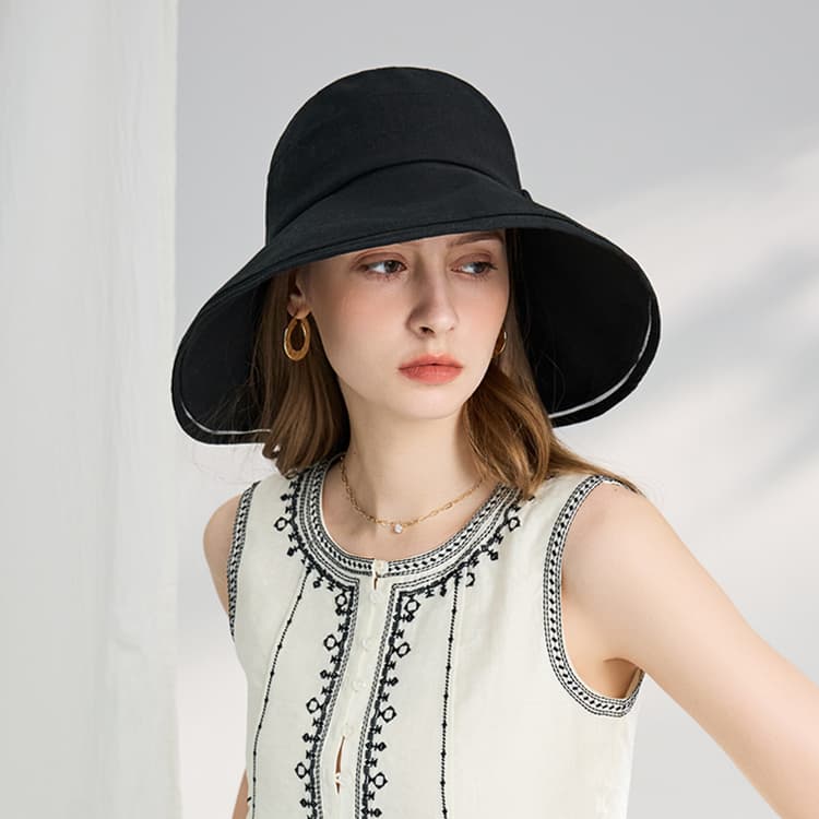 ELLE Хлопковые шляпы с защитой от солнца для женщин - изображение 4