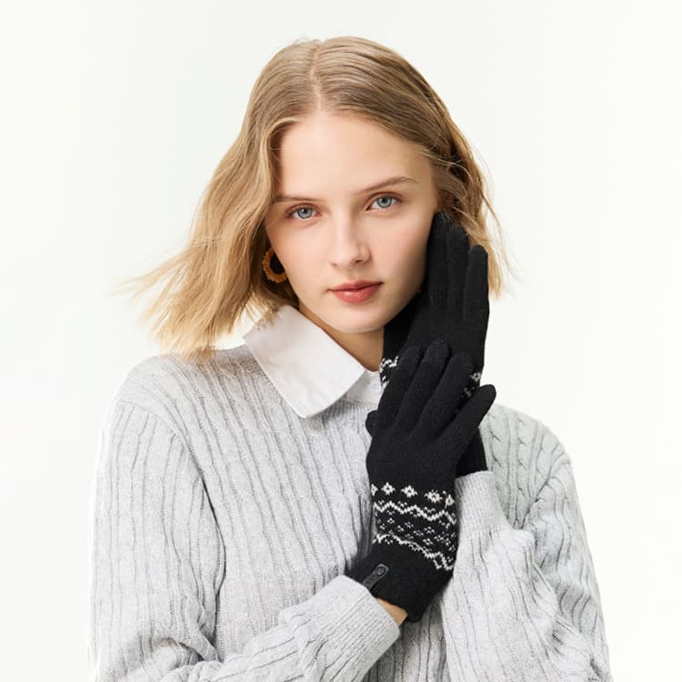 Elle Вязаные перчатки для женщин - изображение 7