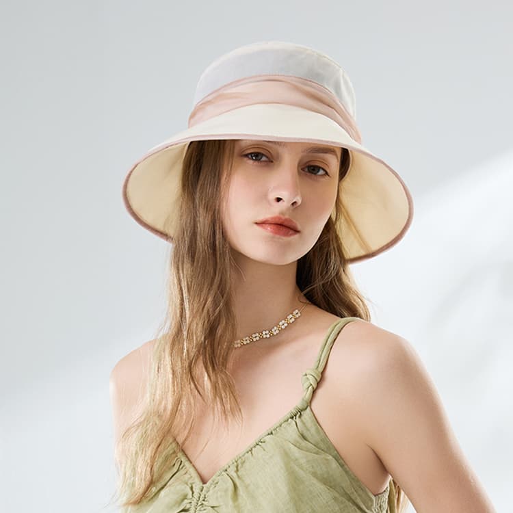 ELLE Шляпы из шелка с защитой от солнца для женщин - изображение 5