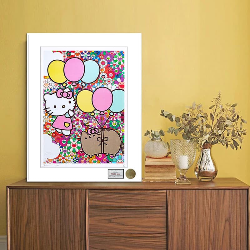 Постер Death NYC hellokitty pink flowers 44.5*57.5cm - изображение 2