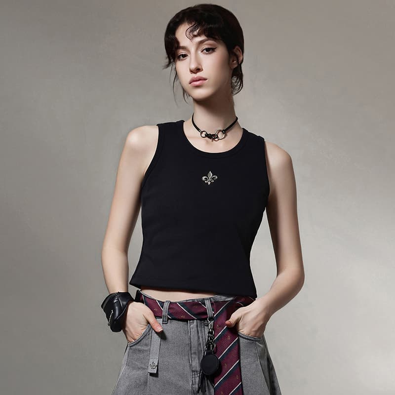 Майка Palladium Minimalistic Logo Design Comfortable Versatile Sleeveless Vest Womens - изображение 4