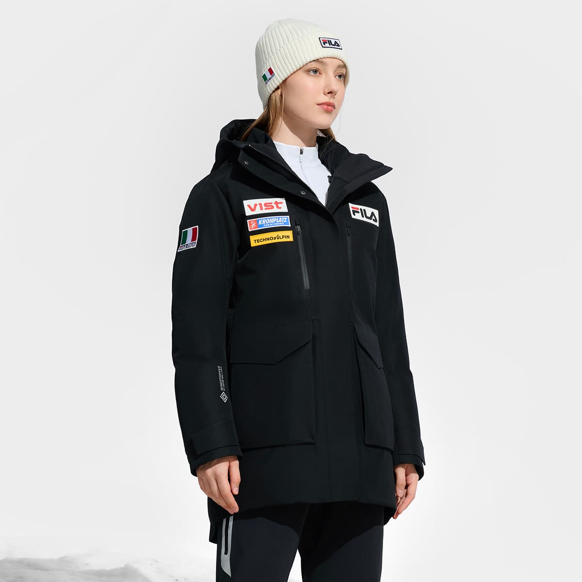 Пуховик FILA SKI Пуховик Женский Темно-Черный - изображение 6