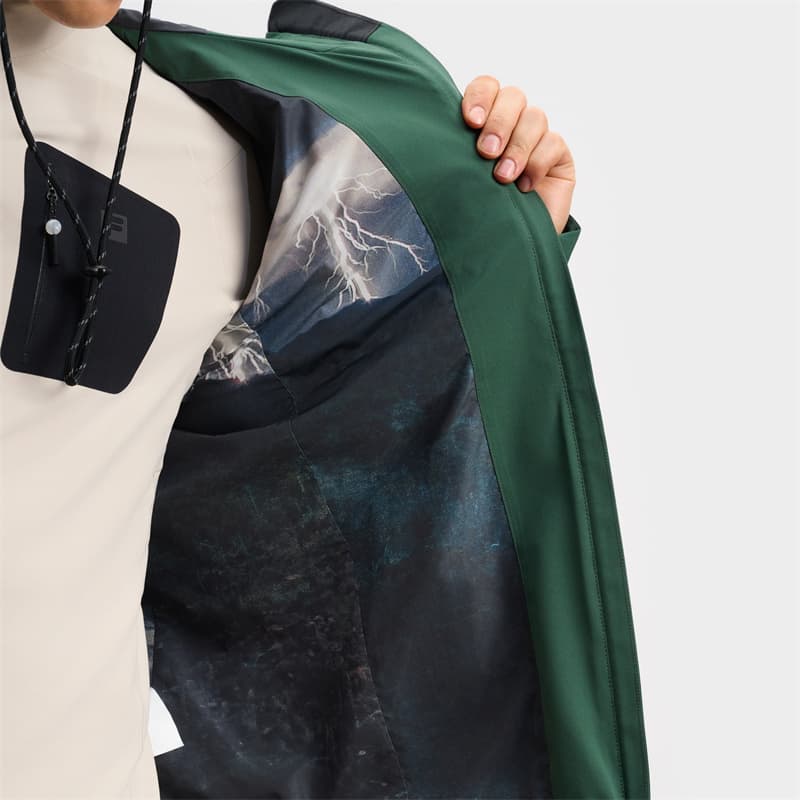 Куртка FILA x BBC EARTH Куртка Мужская Халцедон Зеленый - изображение 5