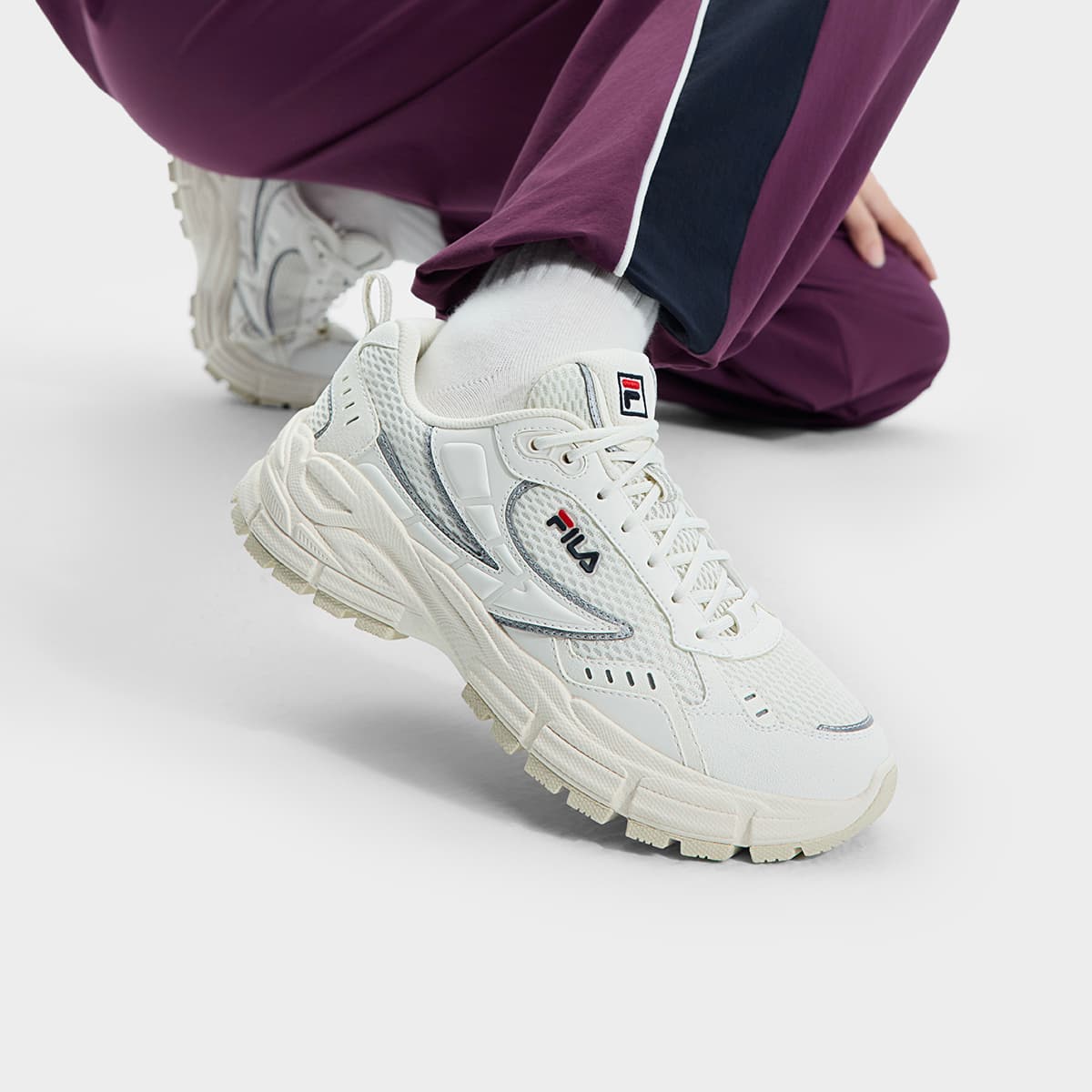 Кроссовки для бега FILA С лезвием амортизация износостойкий низкий топ беговые кроссовки женские для снега - изображение 5