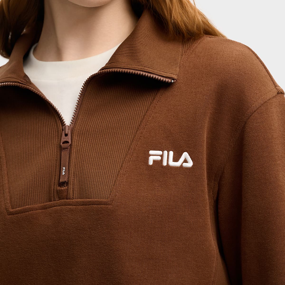 Худи FILA ORIGINALE Толстовка Женское Коричневое - изображение 7