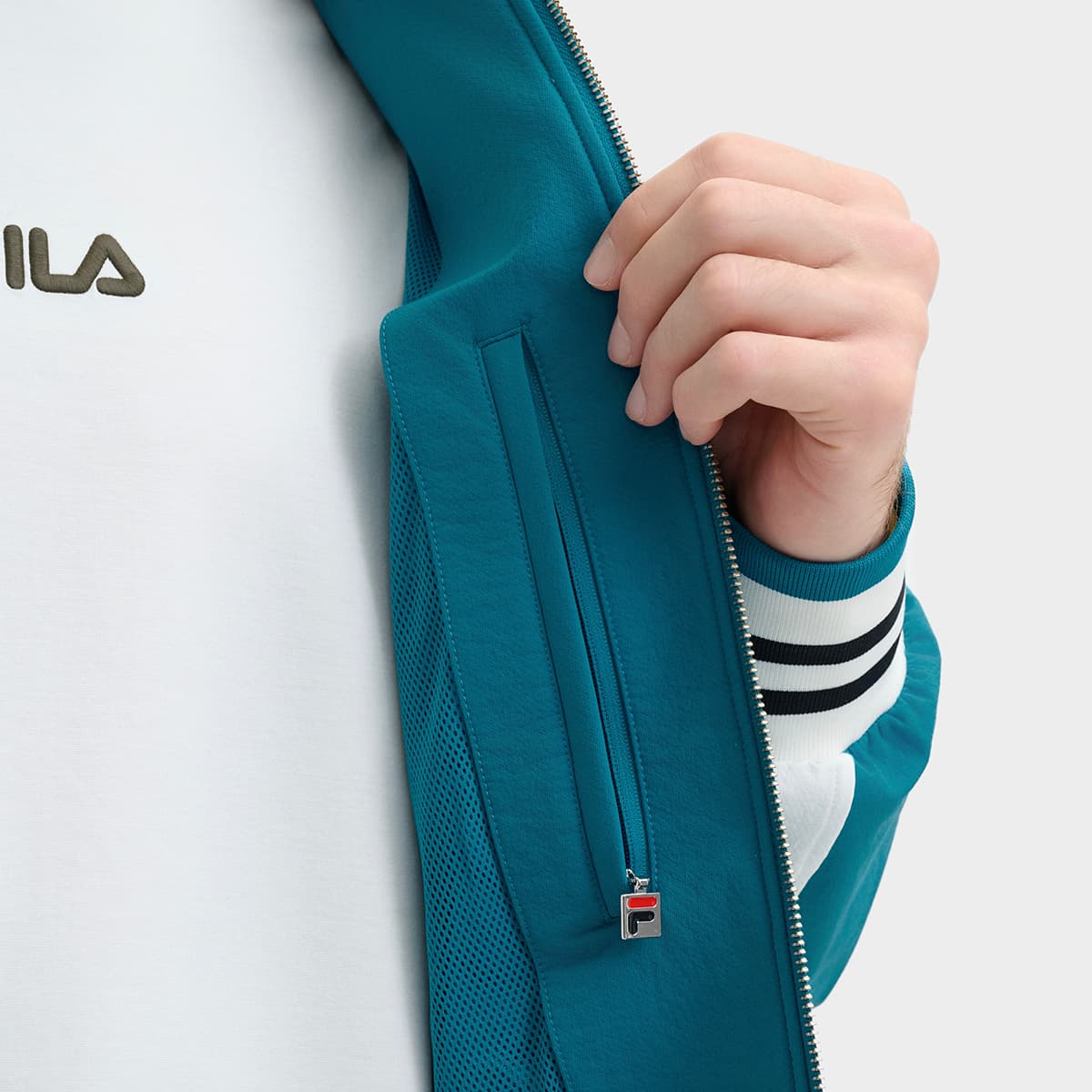 Куртка FILA Куртка Унисекс Лесной Зеленый - изображение 7