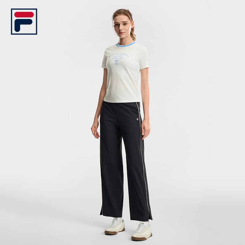Футболка FILA Теннис T Рубашка Женская Облачно-Белая - изображение 6