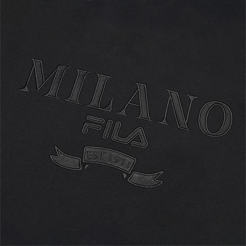 Худи FILA MILANO Толстовка Мужская Глубокий Черный - изображение 5