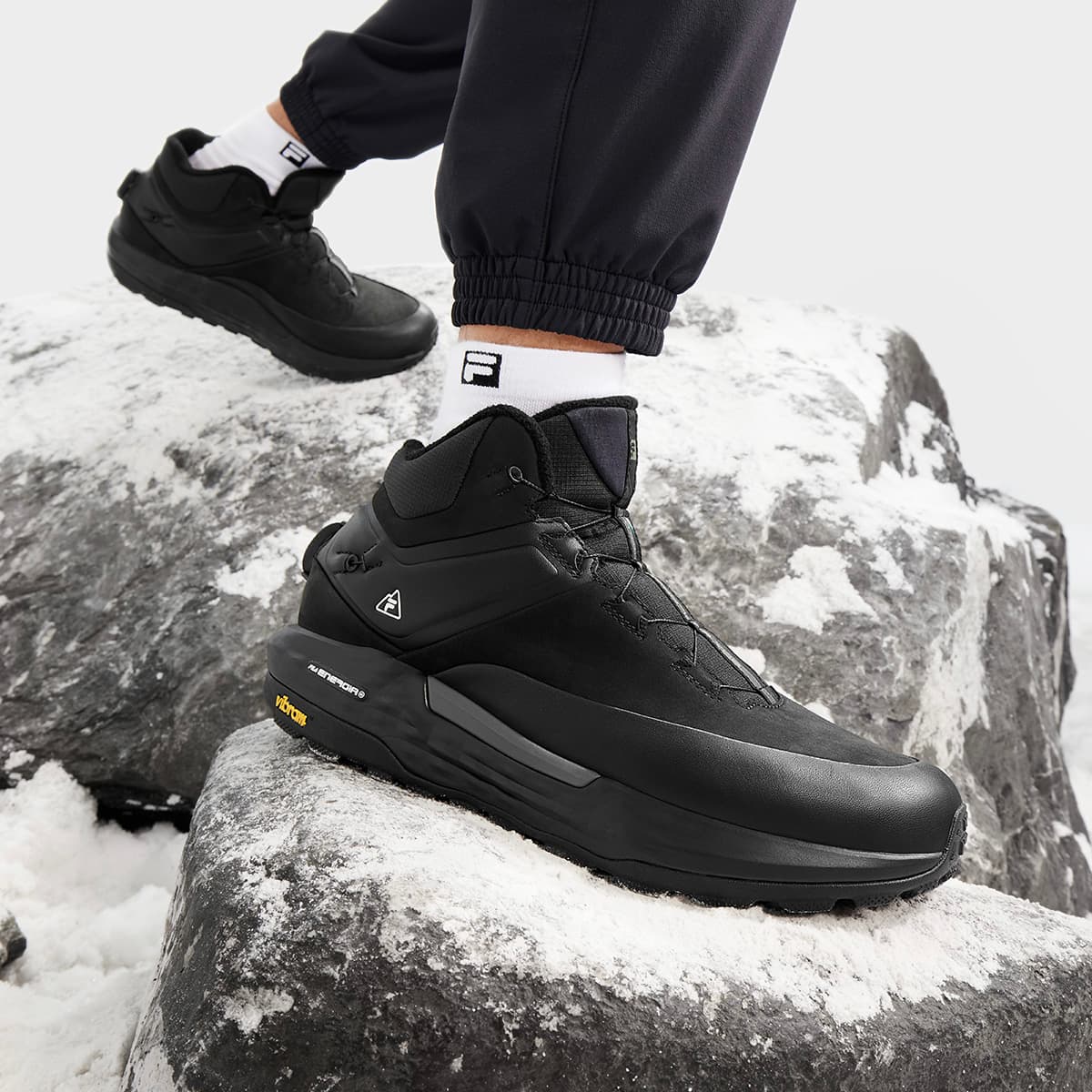 Кроссовки для бега FILA BOA EXPLORER 2 Высокие Кроссовки для Бега Мужские Черные - изображение 3