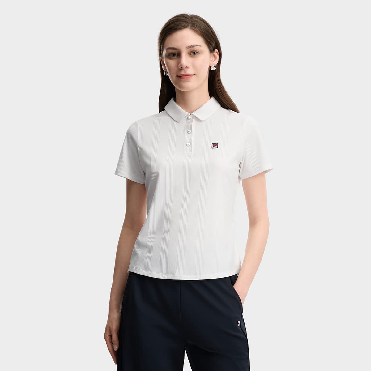 FILA Теннис Поло Женские Облачный Белый - изображение 4
