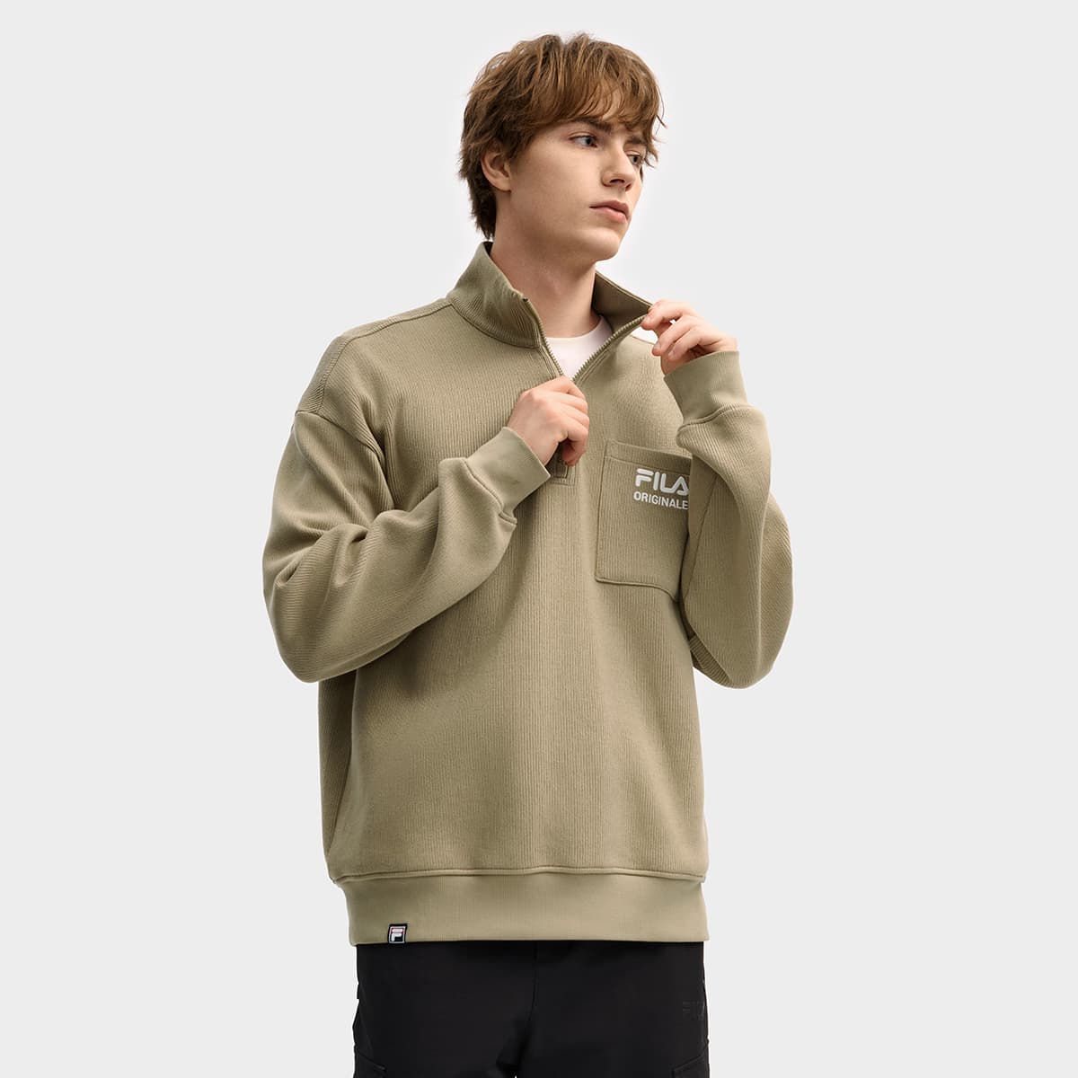 Худи FILA ORIGINALE Толстовка Мужское Умбра - изображение 7
