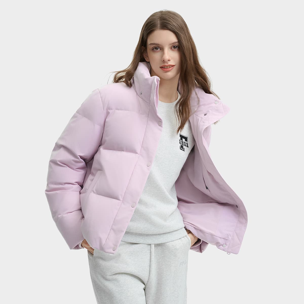 Пуховик FILA Пуховик Женский Темный Лотос Розовый - изображение 5