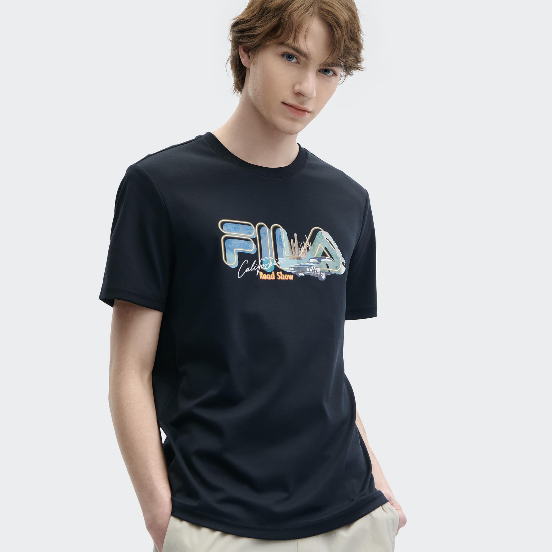 Футболка Fila Heritage T-Shirt Мужская Легенда Синий - изображение 5