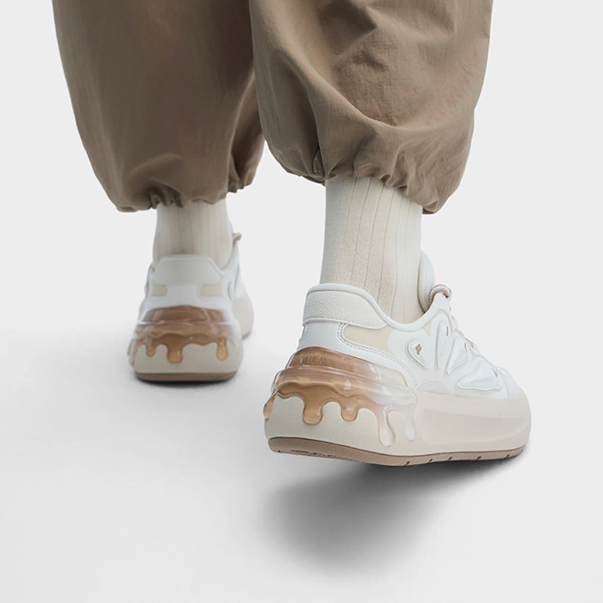 Кроссовки FILA Морковный Shoes Skate Shoes Low Топ Снег Пена Белый Женские - изображение 8