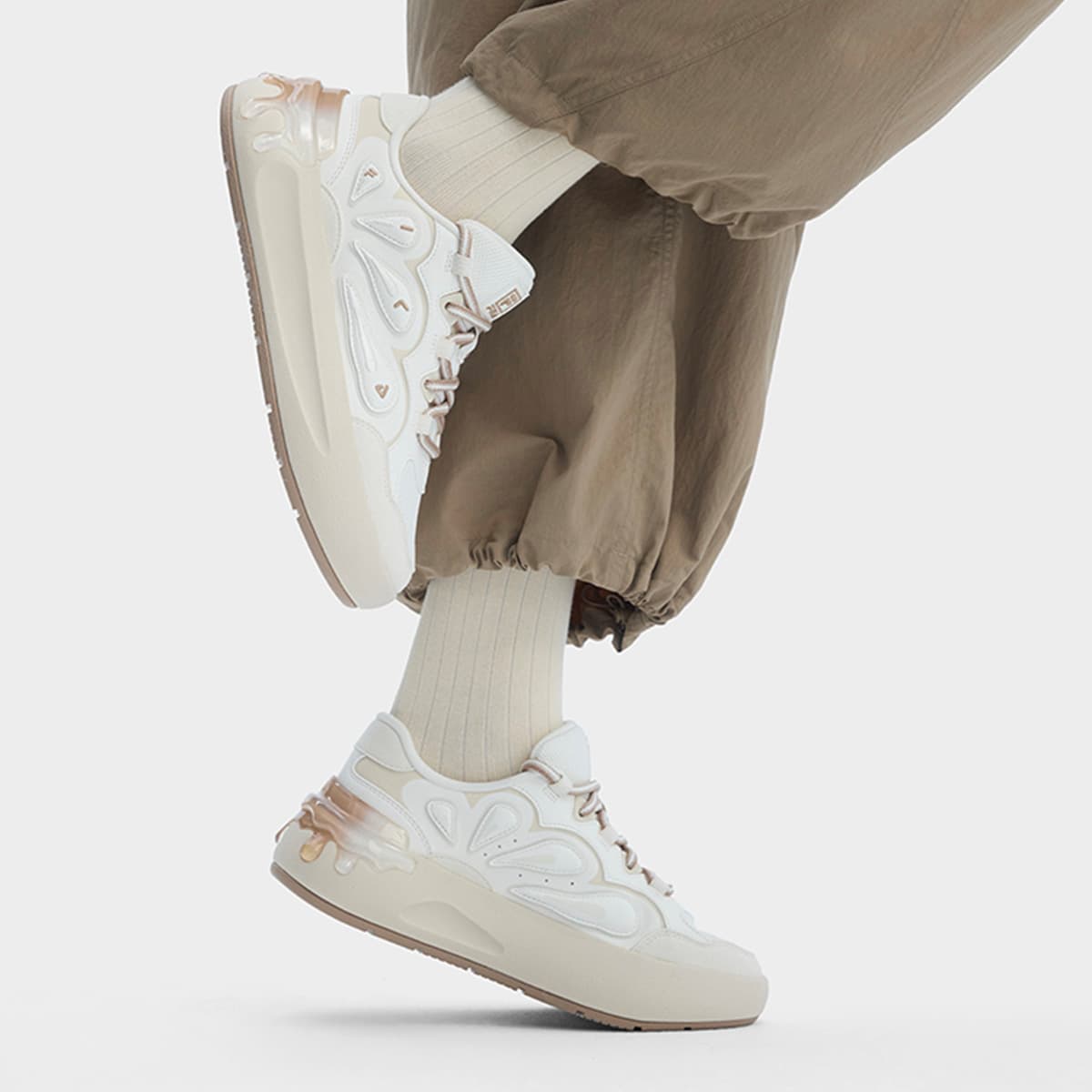 Кроссовки FILA Морковный Shoes Skate Shoes Low Топ Снег Пена Белый Женские - изображение 7