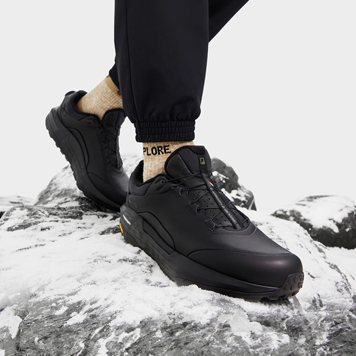 Кроссовки для бега FILA BOA EXPLORER 2 Low Топ Беговые кроссовки Мужские Черные - изображение 4