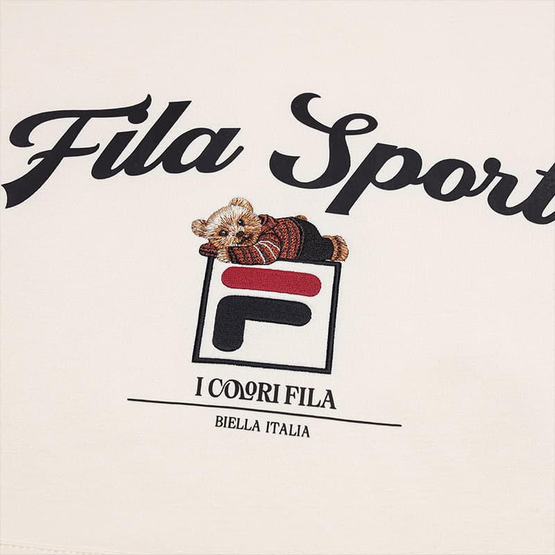 Худи FILA Сливочный Унисекс Толстовки - изображение 5