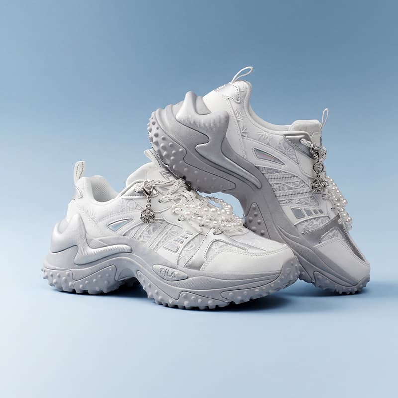 Кроссовки FILA SOFIA Fishbone Shoes визуально увеличивает рост устойчивые к истиранию легкие низкие массивные кроссовки - изображение 5