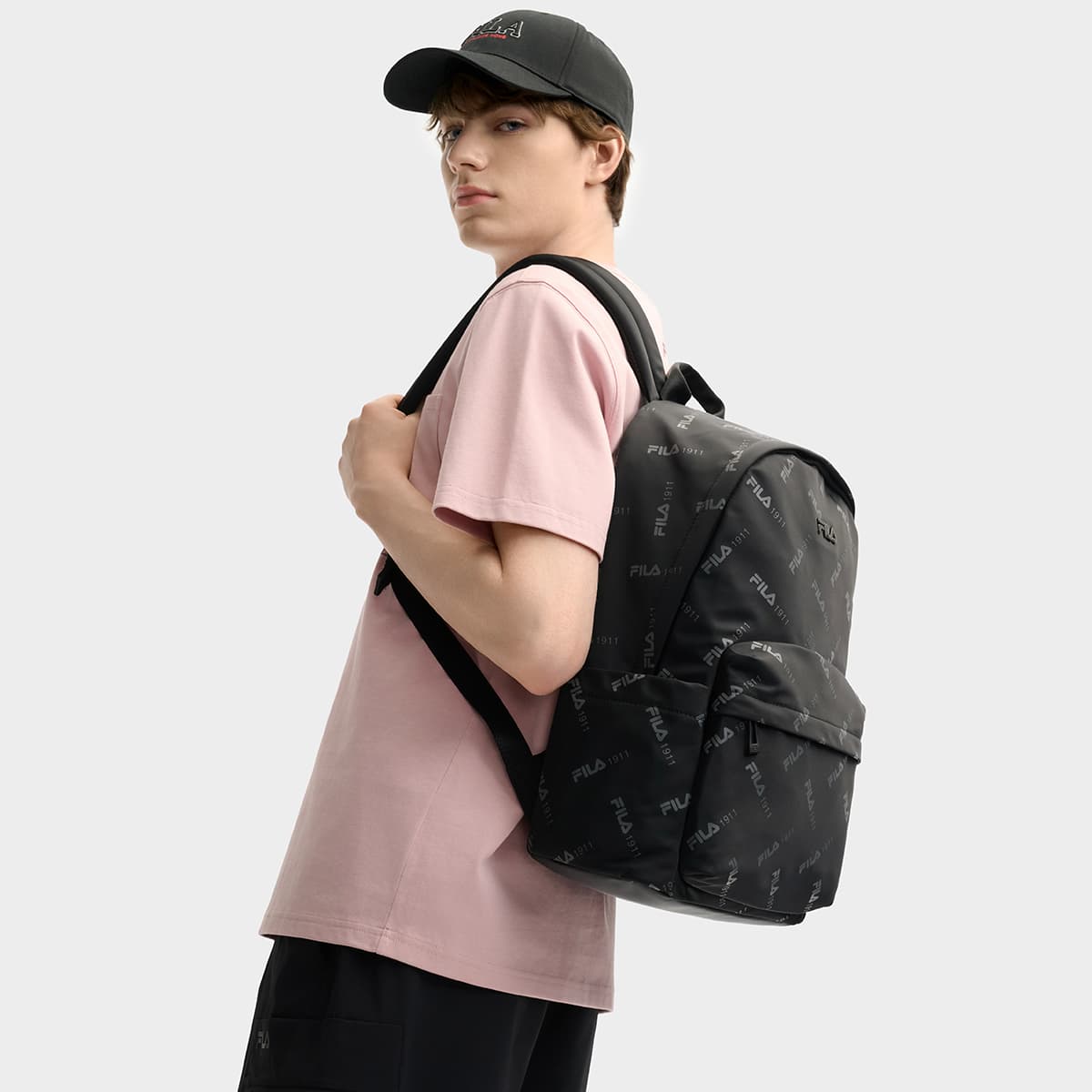 Рюкзак FILA ORIGINALE Ткань Рюкзак Мужской Глубокий черный - изображение 5