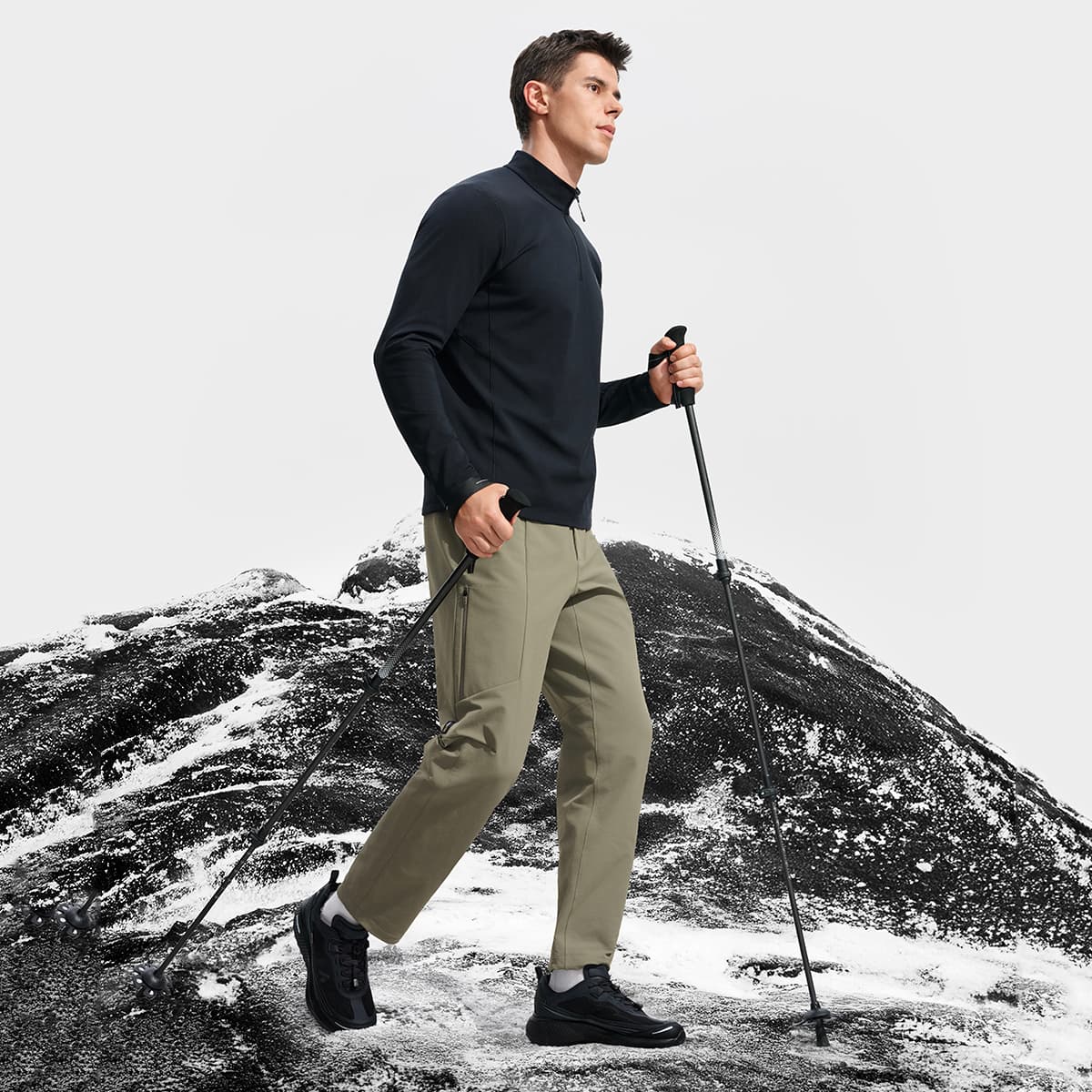 Футболка FILA Темно-черные Мужские T-рубашки - изображение 5