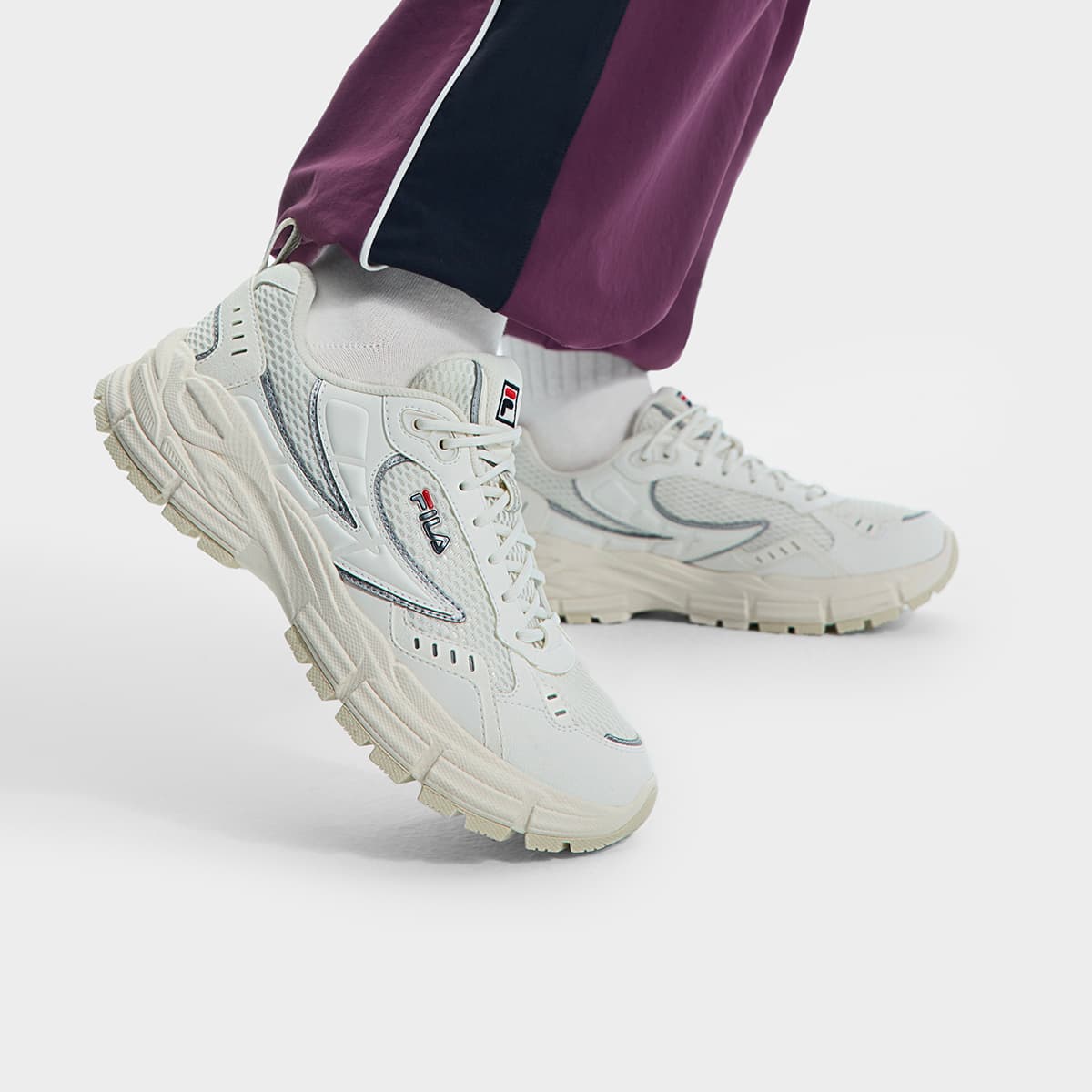 Кроссовки для бега FILA С лезвием амортизация износостойкий низкий топ беговые кроссовки женские для снега - изображение 3