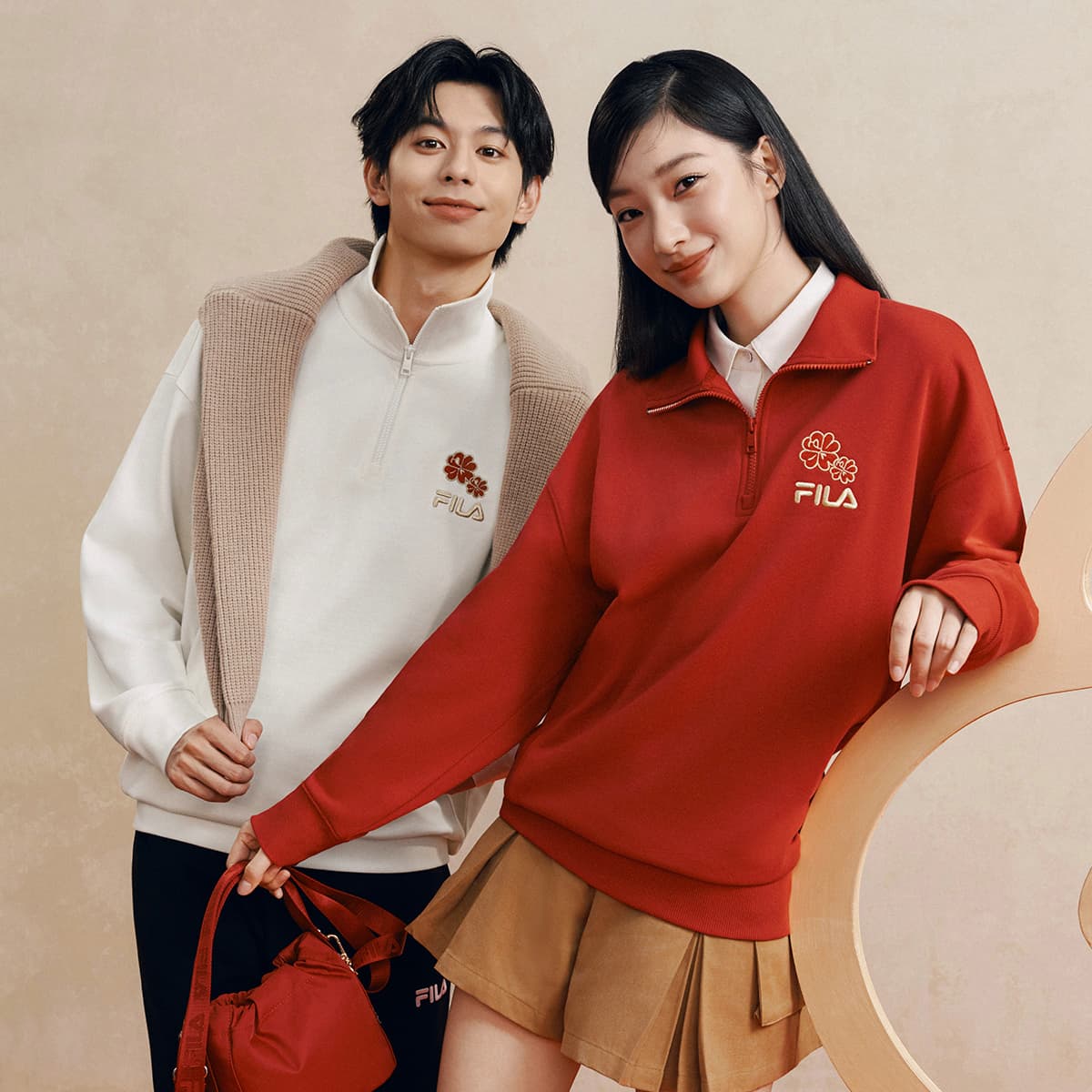 Худи FILA ORIGINALE Толстовка Унисекс Красный - изображение 3
