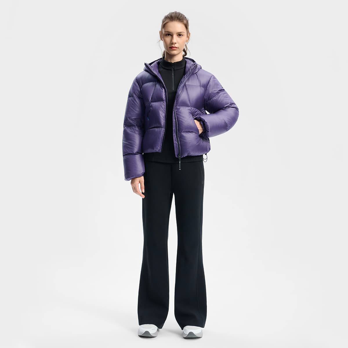 Пуховик FILA Пуховик Женские Элегантность Фиолетовый - изображение 7