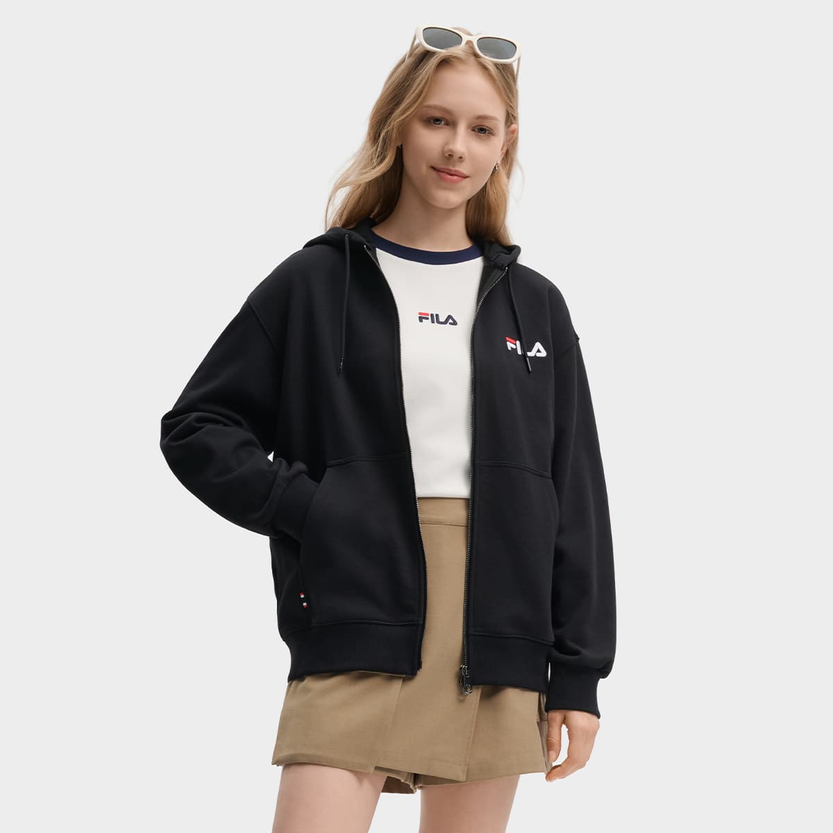 Кофта FILA Свитшот Унисекс Глубокий черный - изображение 6