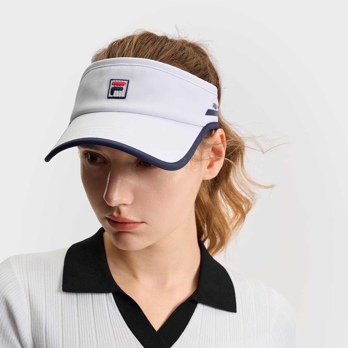 Головной убор FILA ATHLETICS Эластичная полиэстеровая кепка с козырьком Женская Нефритовый белый - изображение 4