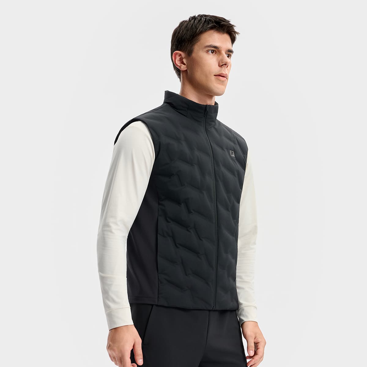 Куртка FILA Фитнес Темно-черный Мужской Пуховые жилеты - изображение 5