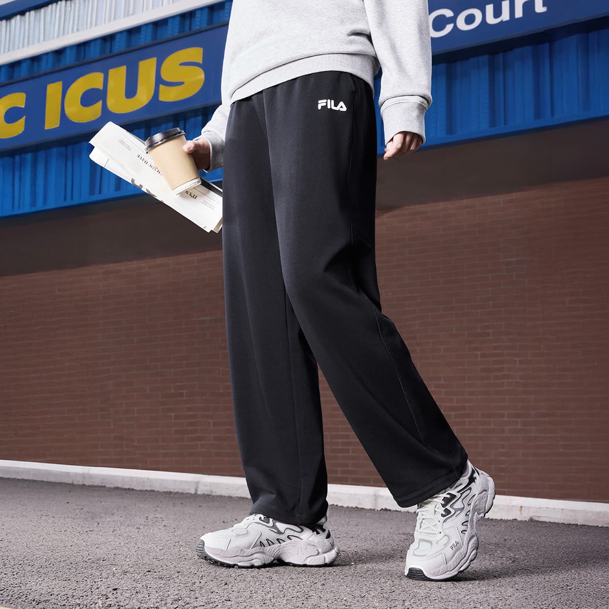 Штаны FILA ORIGINALE Спортивные трикотажные брюки Унисекс - изображение 3