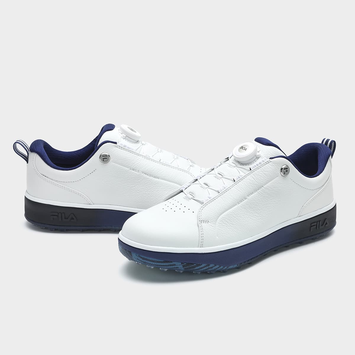 Кроссовки для гольфа FILA GF 1911 Trainer Спортивная Коллекция Обувь для Гольфа с Низким Профилем и Противоскользящим Дном Мужская Белая - изображение 6