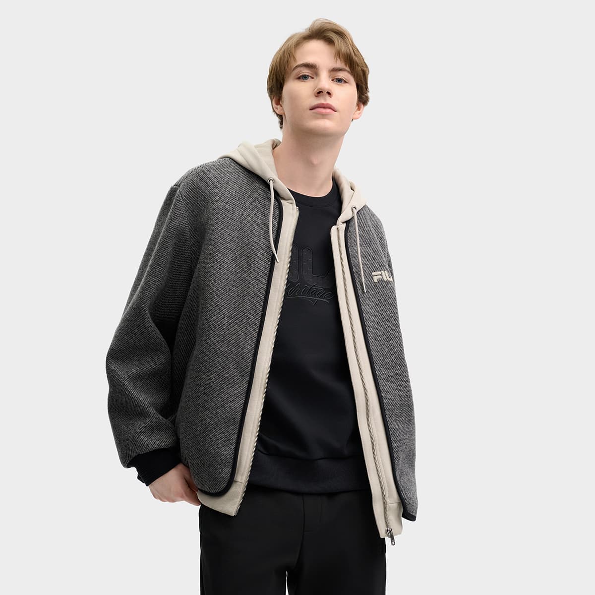 Куртка FILA MODERN HERITAGE Куртка Мужская Фотиния Серый - изображение 3