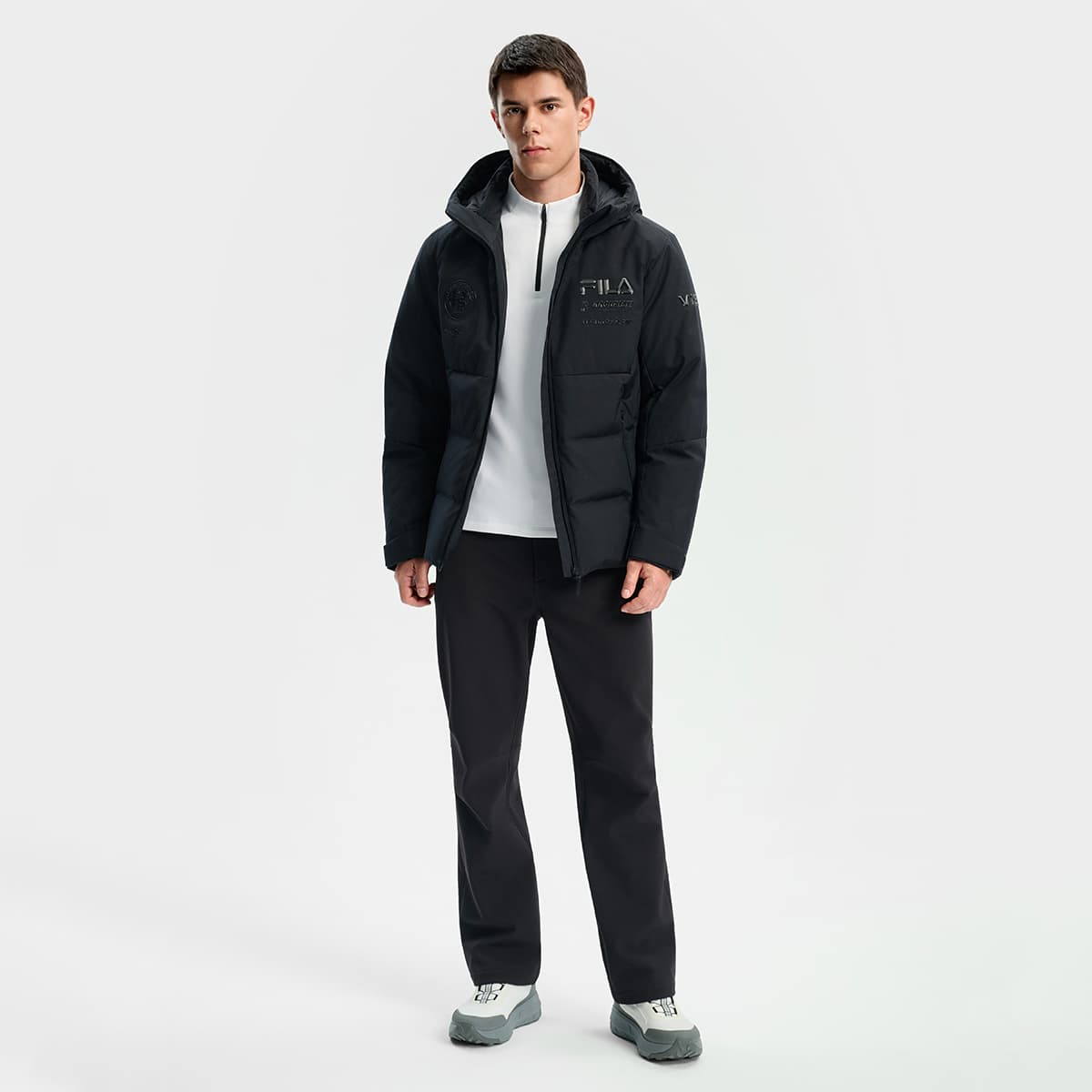 Зимняя куртка FILA SKI Пуховик Мужской Темно-черный - изображение 6