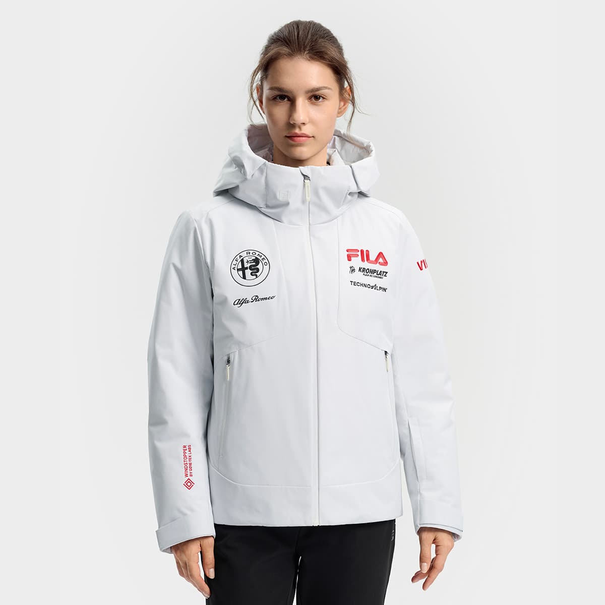 Пуховик FILA SKI Пуховик Женский Нефритовый Белый - изображение 4