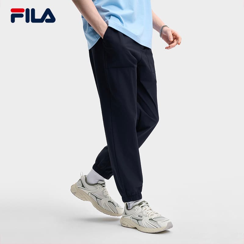 Штаны FILA Повседневные брюки Мужской Легендарный синий - изображение 4