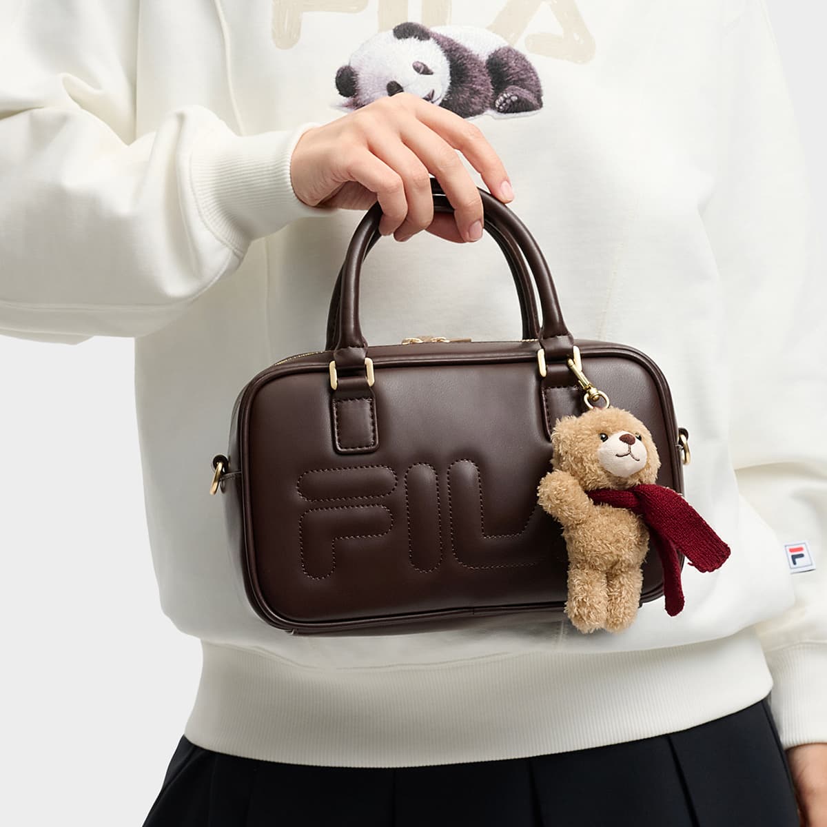 Сумка FILA ORIGINALE ПУ (полиуретан) Сумка Женская Кристальная Умбра - изображение 6