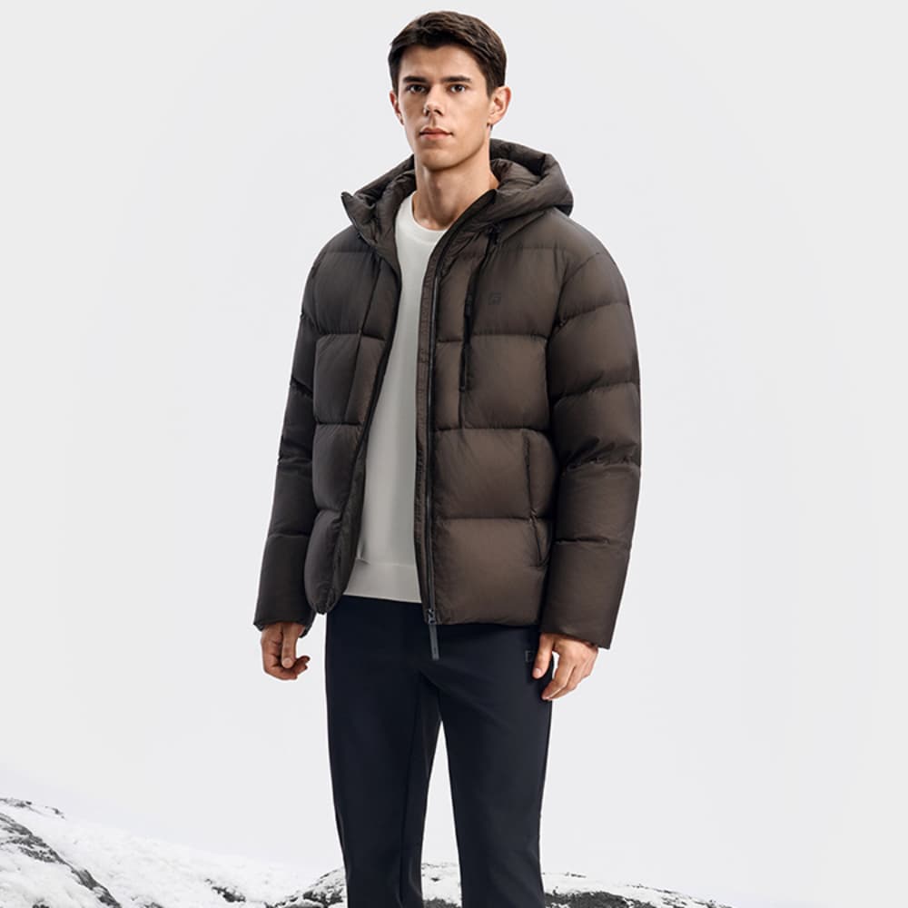 Зимняя куртка FILA Пуховик Мужской Элегантный серый - изображение 4