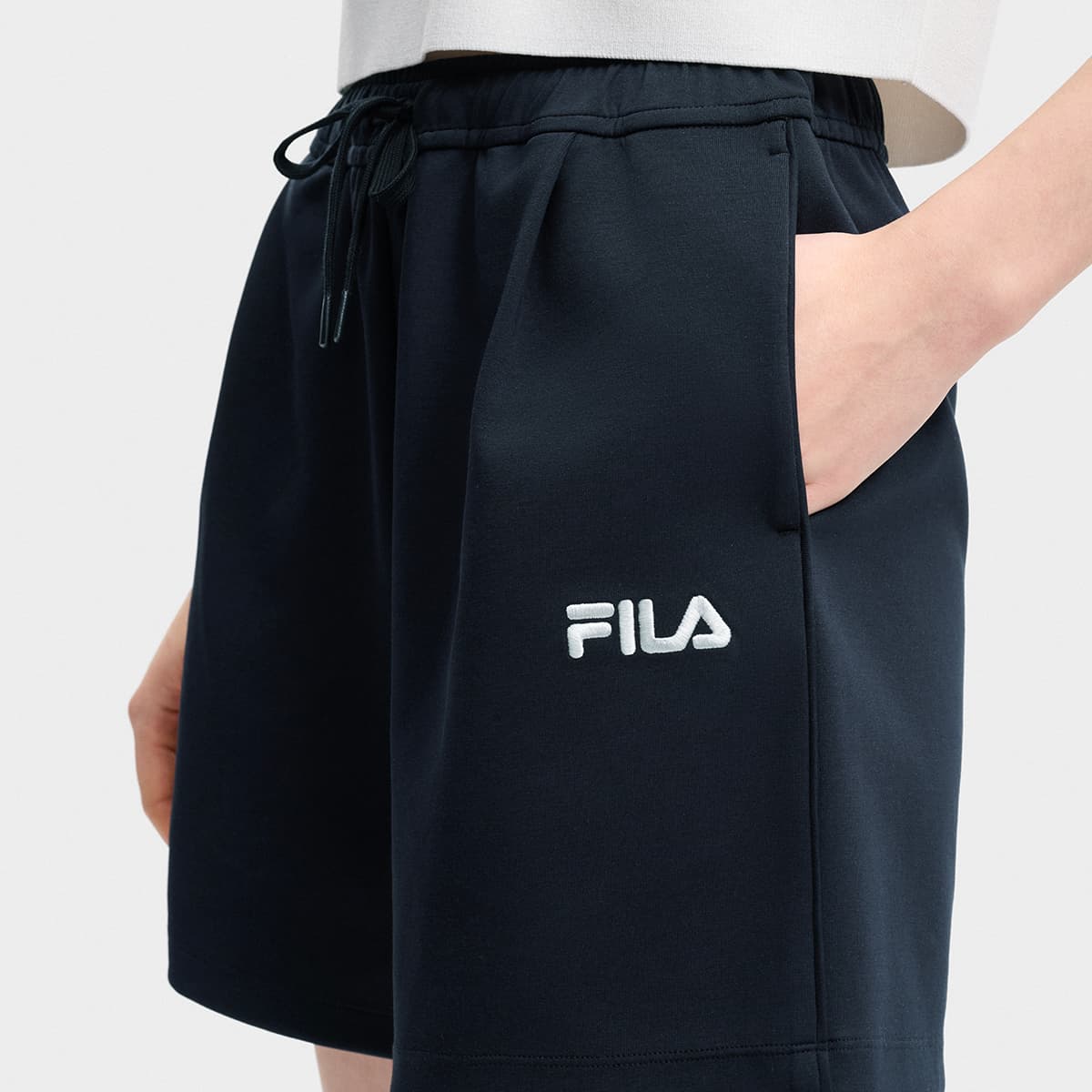 Шорты FILA ORIGINALE Повседневные шорты Женские Легенда Синий - изображение 7