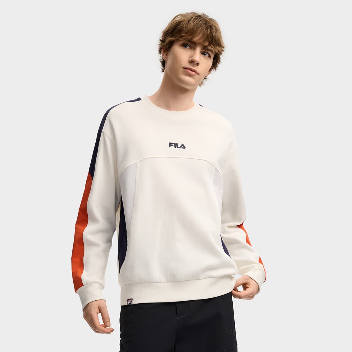 Худи FILA ORIGINALE Толстовка Мужская Облачный Белый - изображение 3