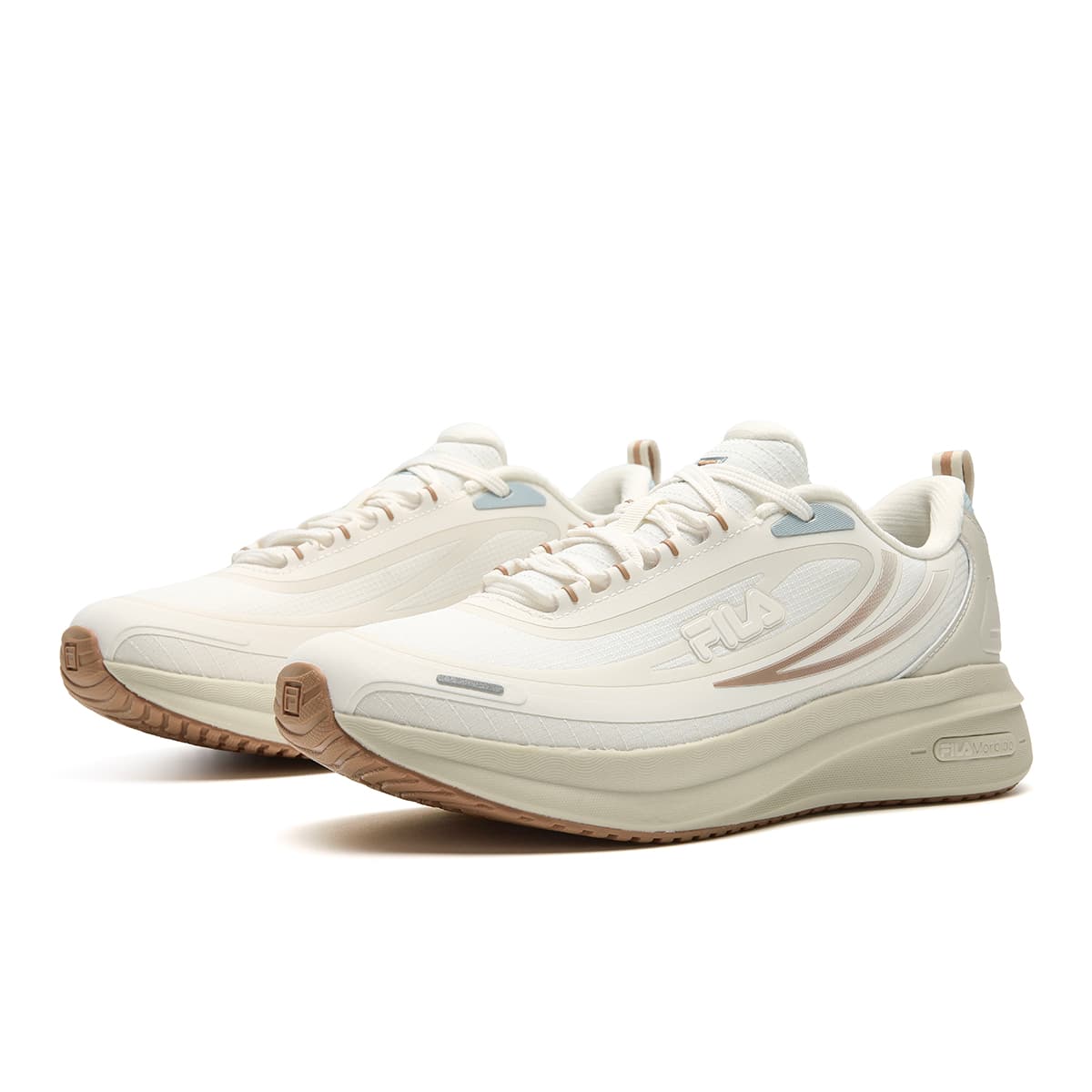 Кроссовки для бега FILA NUVOLE 4 Беговые кроссовки Low Топ Молочный белый Женские - изображение 6