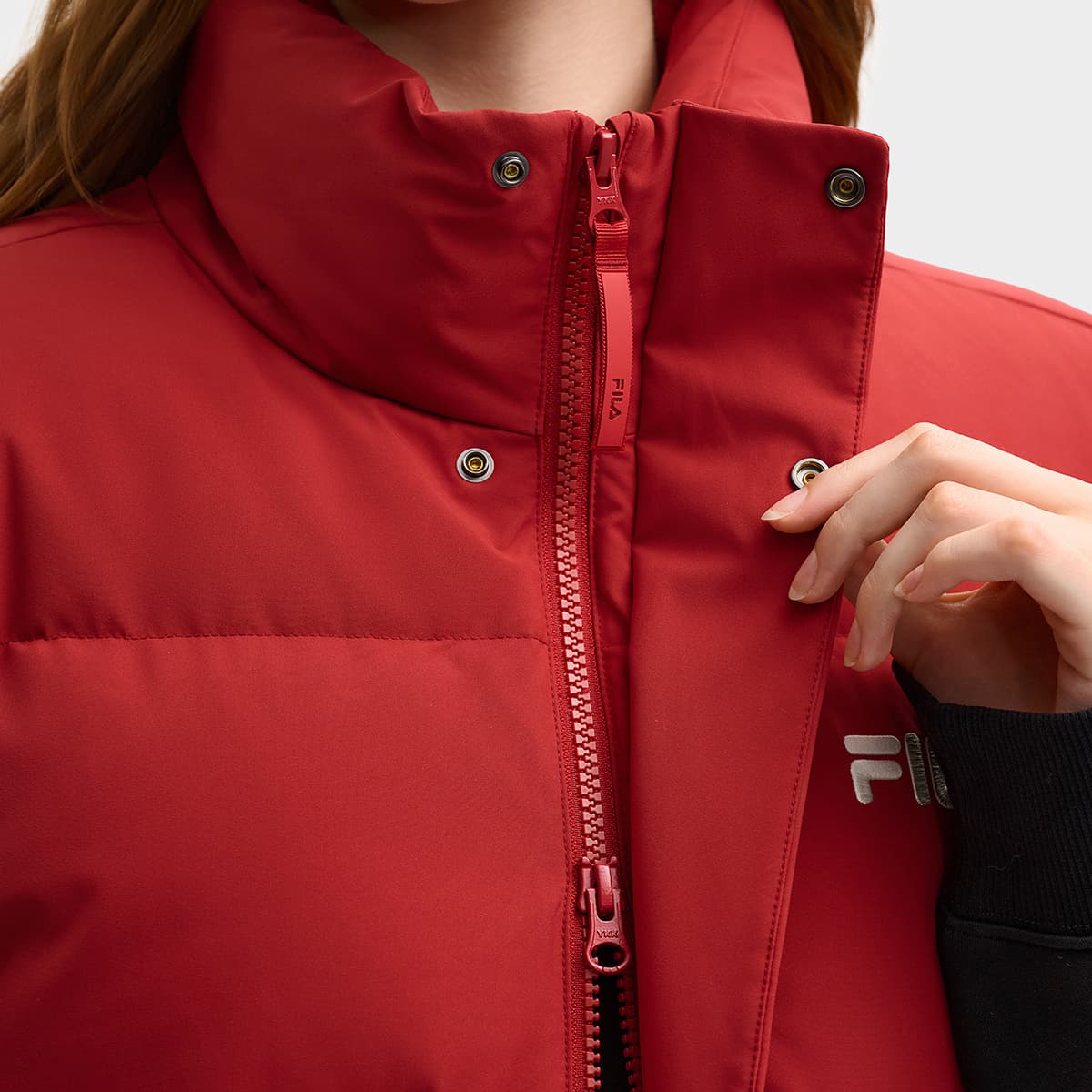 Куртка FILA ORIGINALE Пуховый жилет Унисекс Красный ритм - изображение 8