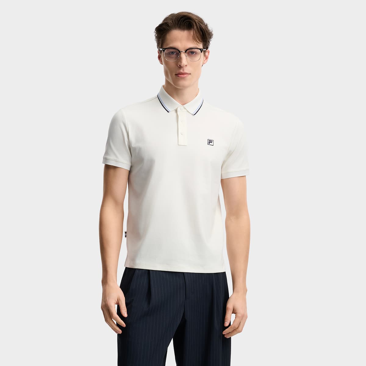 Поло Fila Heritage Cloud White WT Мужская Поло - изображение 3