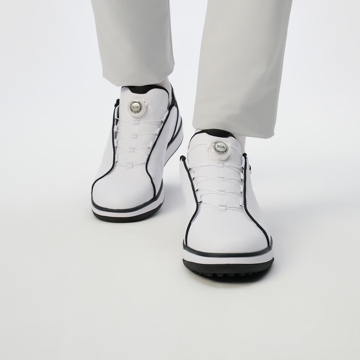 Кроссовки для гольфа FILA GF 1911 Trainer Универсальный Low Топ Обувь для гольфа Мужской FILA белый - изображение 4