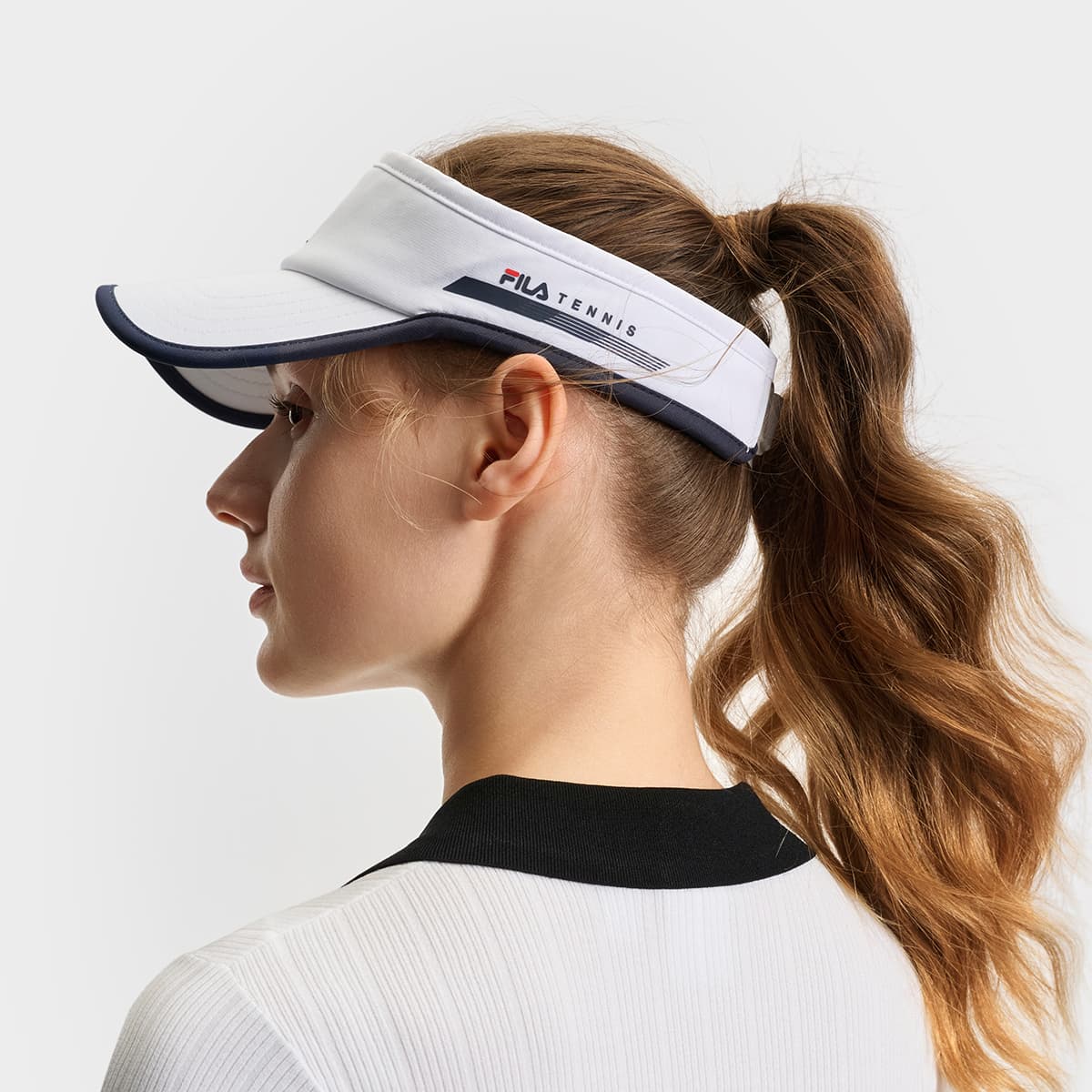 Головной убор FILA ATHLETICS Эластичная полиэстеровая кепка с козырьком Женская Нефритовый белый - изображение 5
