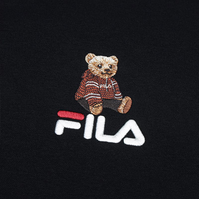 Худи FILA Глубокий черный Унисекс Толстовки - изображение 4