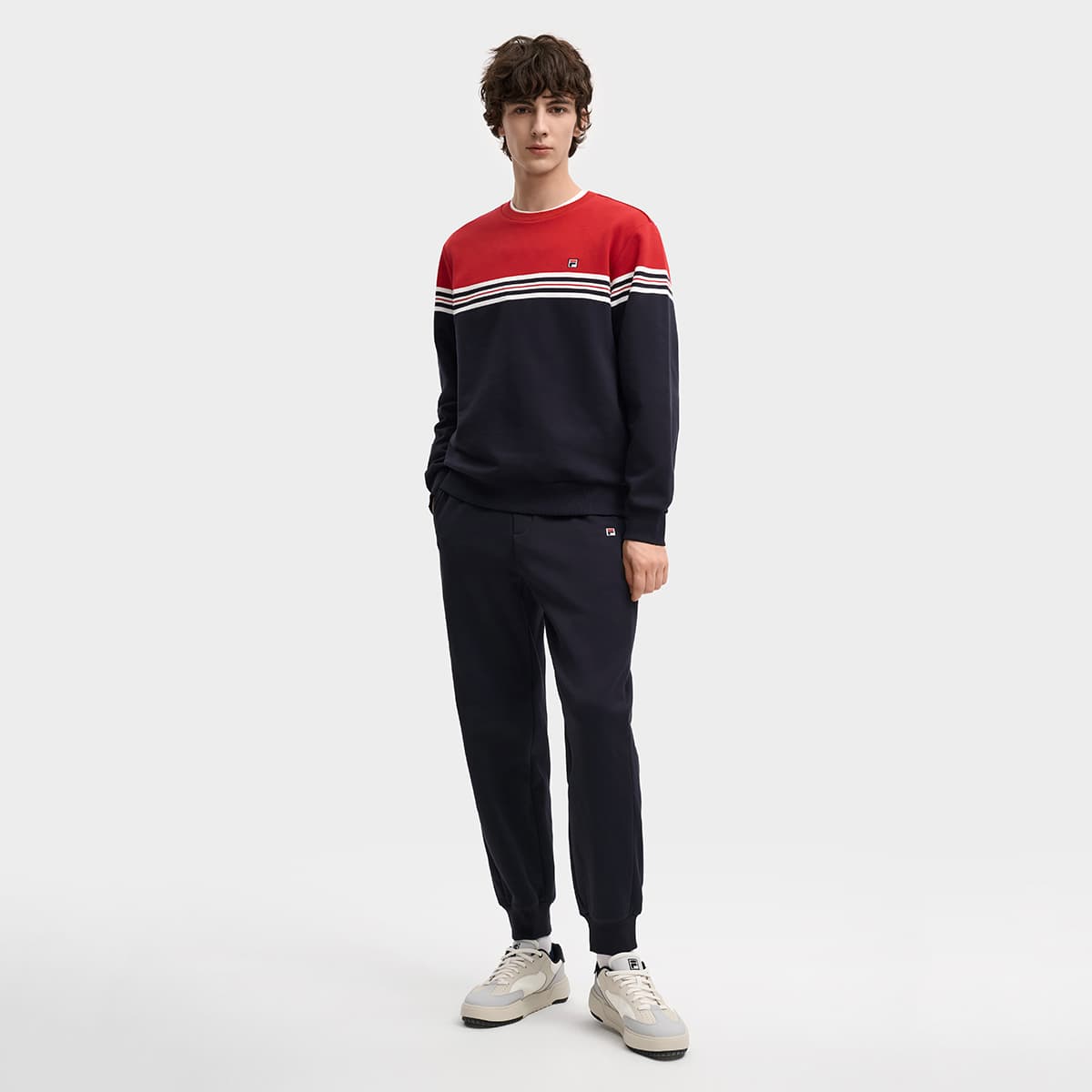 Штаны Fila Heritage Вязаные Тренировочные Штаны Мужские Легенда Синий - изображение 6